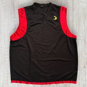 Dunkman Shaquille O’Neal 32 Black Red Mesh Jersey XXL Y2K Basketball Streetwear